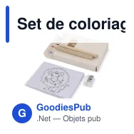 Set de coloriage personnalisable 8 pièces boîte brique de lait recyclé avec logo - Miniature 2