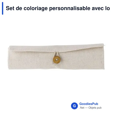 Set de coloriage personnalisable avec logo - Set de bureau Shai