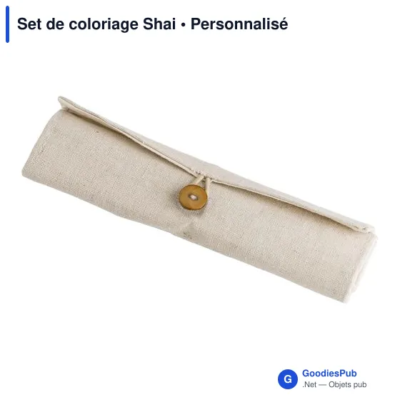 Set de coloriage personnalisable avec logo - Set de bureau Shai - Image 3
