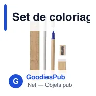 Set de coloriage personnalisable avec logo - Set de bureau Shai - Miniature 4