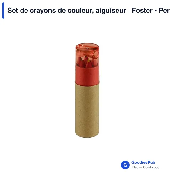 Set de crayons de couleur, aiguiseur | Foster - Image 5
