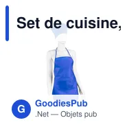 Set de cuisine, tablier de cuisine avec capuchon de cuisine, taille des enfants | Nedina - Miniature 11