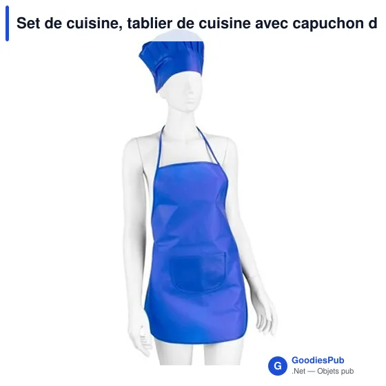 Set de cuisine, tablier de cuisine avec capuchon de cuisine, taille des enfants | Nedina - Image 11