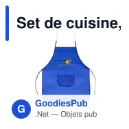 Set de cuisine, tablier de cuisine avec capuchon de cuisine, taille des enfants | Nedina - Miniature 12