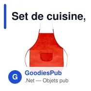 Set de cuisine, tablier de cuisine avec capuchon de cuisine, taille des enfants | Nedina - Miniature 3