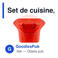 Set de cuisine, tablier de cuisine avec capuchon de cuisine, taille des enfants | Nedina - Miniature 4