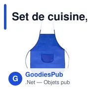Set de cuisine, tablier de cuisine avec capuchon de cuisine, taille des enfants | Nedina - Miniature 9