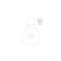 Variante blanc - Set de cuisine, tablier de cuisine avec capuchon de cuisine, taille des enfants | Nedina