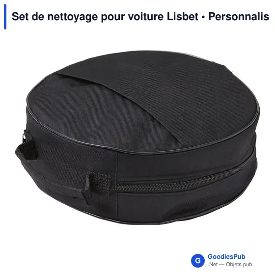 Set de nettoyage pour voiture personnalisable avec logo - Lisbet - Image 3