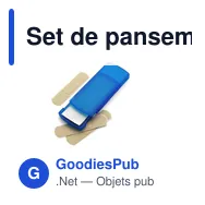 Set de pansements en boîte en plastique - Miniature 1