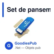 Set de pansements en boîte en plastique - Miniature 4