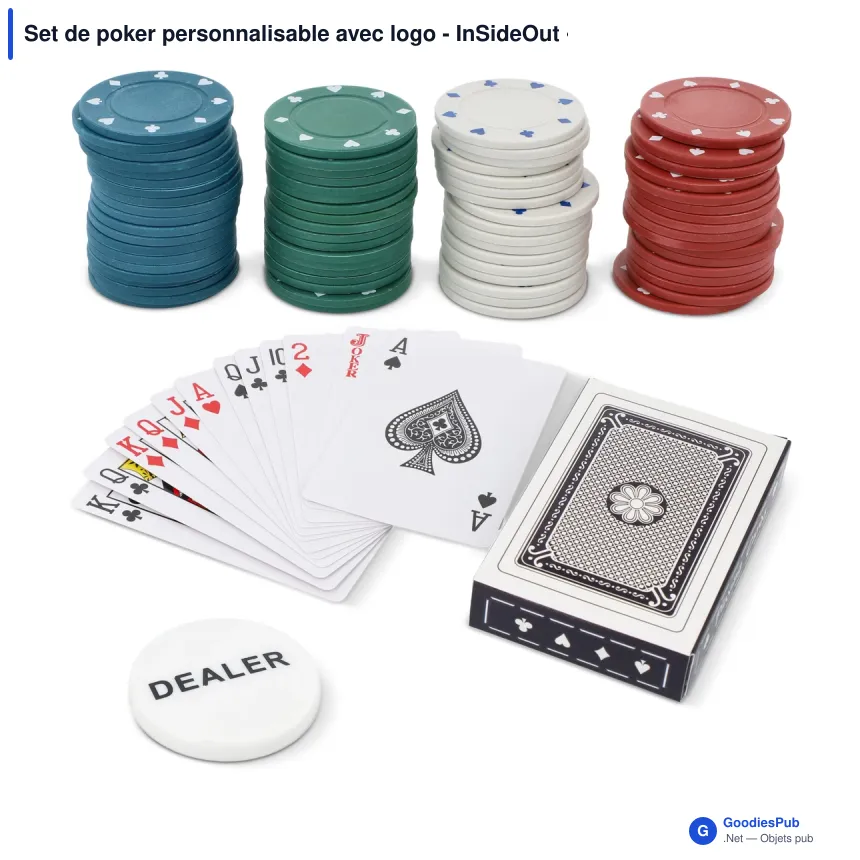 Set de poker personnalisable avec logo - InSideOut - Image 2