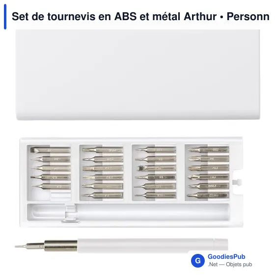 Set de tournevis personnalisable Arthur avec logo - 24 embouts - Image 8