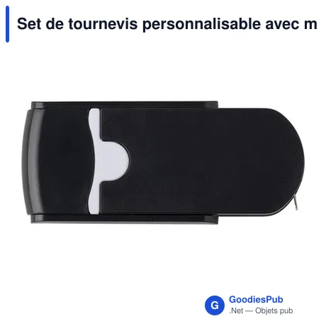 Set de tournevis personnalisable avec mètre-ruban - Emiravec logo