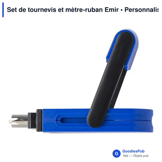 Set de tournevis personnalisable avec mètre-ruban - Emiravec logo - Image 4