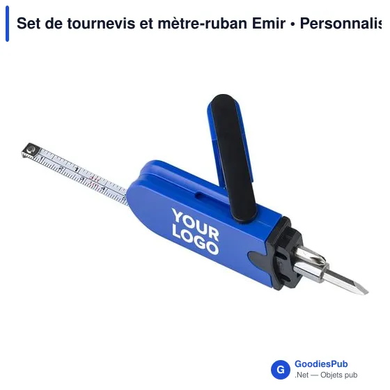 Set de tournevis personnalisable avec mètre-ruban - Emiravec logo - Image 5
