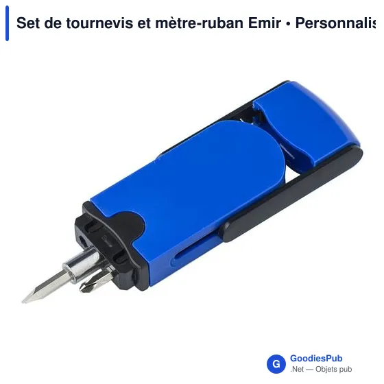 Set de tournevis personnalisable avec mètre-ruban - Emiravec logo - Image 9