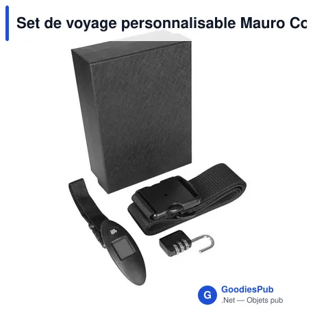 Set de voyage personnalisable Mauro Conti avec logo - Abigail