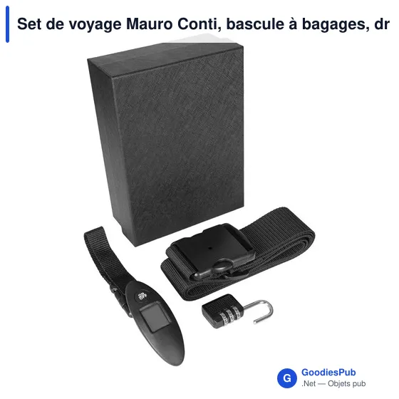 Set de voyage personnalisable Mauro Conti avec logo - Abigail - Image 1