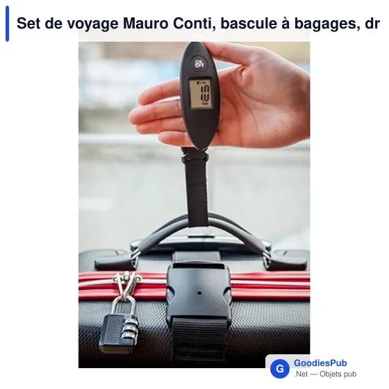 Set de voyage personnalisable Mauro Conti avec logo - Abigail - Image 2