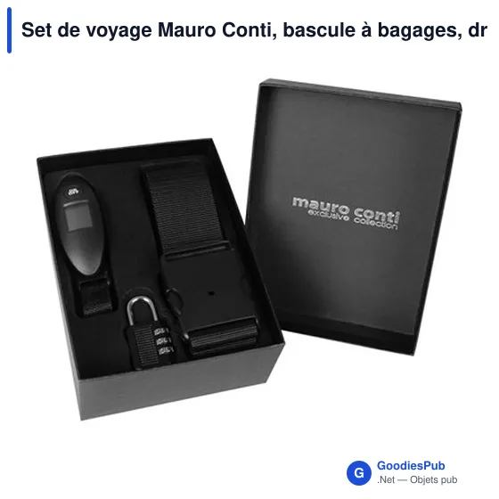 Set de voyage personnalisable Mauro Conti avec logo - Abigail - Image 3