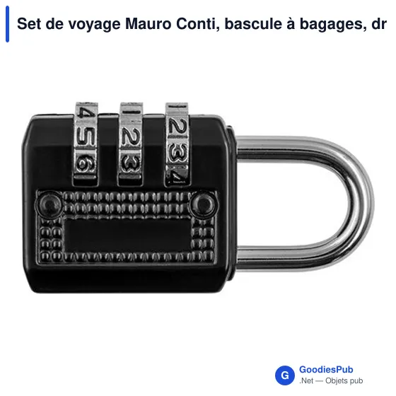 Set de voyage personnalisable Mauro Conti avec logo - Abigail - Image 6