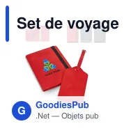 Set de voyage personnalisable en cuir PU avec logo - Saana - Miniature 1