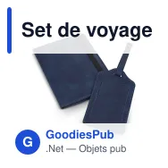 Set de voyage personnalisable en cuir PU avec logo - Saana - Miniature 3
