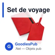 Set de voyage personnalisable en cuir PU avec logo - Saana - Miniature 4