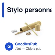 Stylo personnalisable avec logo pour entreprises - Set de 5 pièces - Miniature 1
