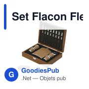 Set Flacon personnalisable en bois avec logo - modèle Fleet - Miniature 1