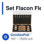 Set Flacon personnalisable en bois avec logo - modèle Fleet - Miniature 2