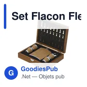 Set Flacon personnalisable en bois avec logo - modèle Fleet - Miniature 3