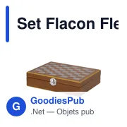 Set Flacon personnalisable en bois avec logo - modèle Fleet - Miniature 4