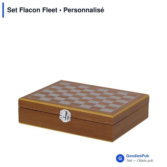Set Flacon personnalisable en bois avec logo - modèle Fleet - Image 4