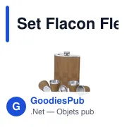 Set Flacon personnalisable en bois avec logo - modèle Fleet - Miniature 5