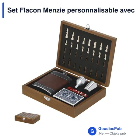 Set Flacon Menzie personnalisable avec logo - Accessoires de loisirs