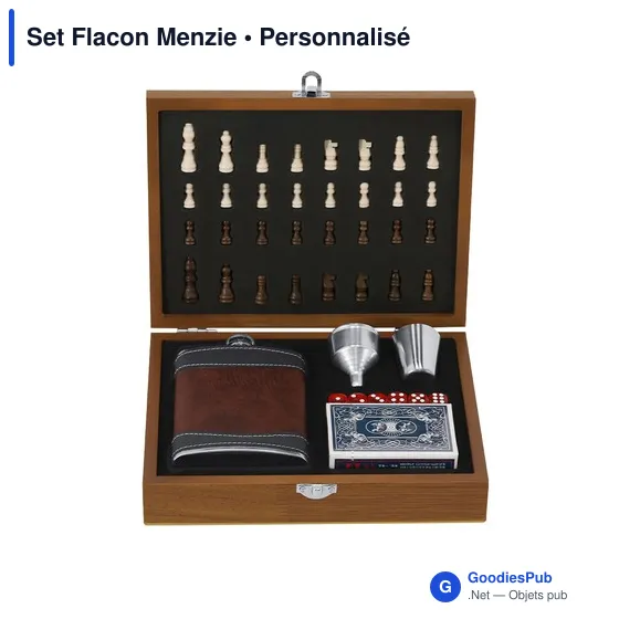 Set Flacon Menzie personnalisable avec logo - Accessoires de loisirs - Image 2