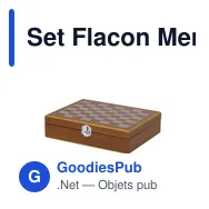 Set Flacon Menzie personnalisable avec logo - Accessoires de loisirs - Miniature 4