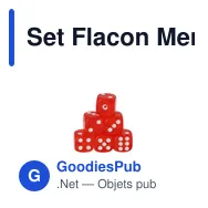 Set Flacon Menzie personnalisable avec logo - Accessoires de loisirs - Miniature 5