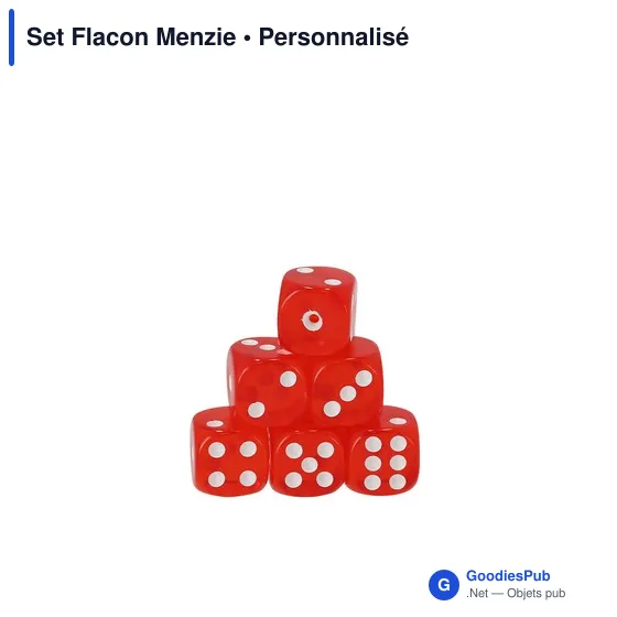 Set Flacon Menzie personnalisable avec logo - Accessoires de loisirs - Image 5