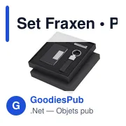 Set Fraxen personnalisable en RPET avec logo - Éco-responsable - Miniature 1