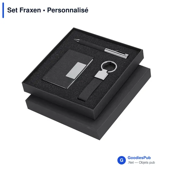 Set Fraxen personnalisable en RPET avec logo - Éco-responsable - Image 1
