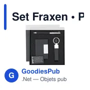 Set Fraxen personnalisable en RPET avec logo - Éco-responsable - Miniature 2