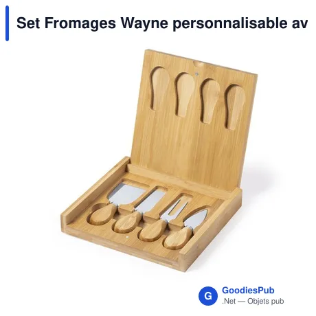 Set Fromages Wayne personnalisable avec logo pour entreprises