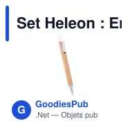 Set Heleon : Ensemble de stylos personnalisables avec logo - Miniature 11