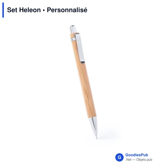 Set Heleon : Ensemble de stylos personnalisables avec logo - Image 11