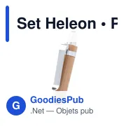 Set Heleon : Ensemble de stylos personnalisables avec logo - Miniature 4