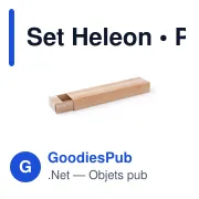 Set Heleon : Ensemble de stylos personnalisables avec logo - Miniature 6