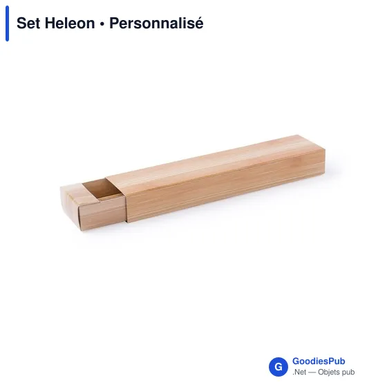 Set Heleon : Ensemble de stylos personnalisables avec logo - Image 6